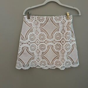 White Lace Skirt